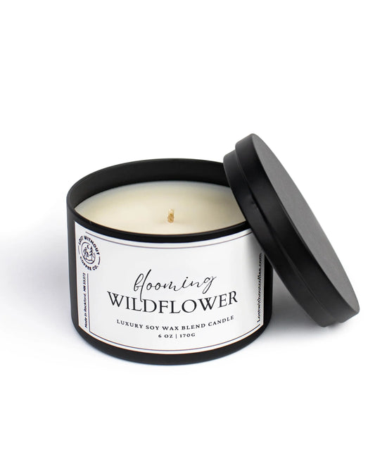 Soy Wax Candles | 6oz Blooming Wildflower Lost Without Coffee Co.