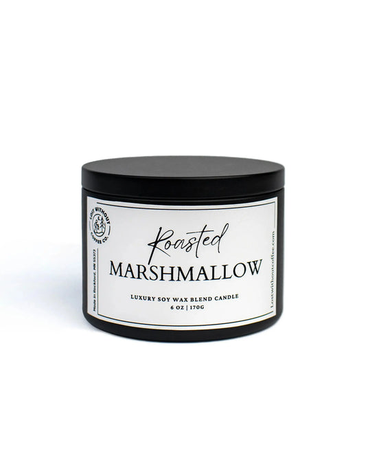 Soy Wax Candles | 6oz Roasted Marshmallow Lost Without Coffee Co.