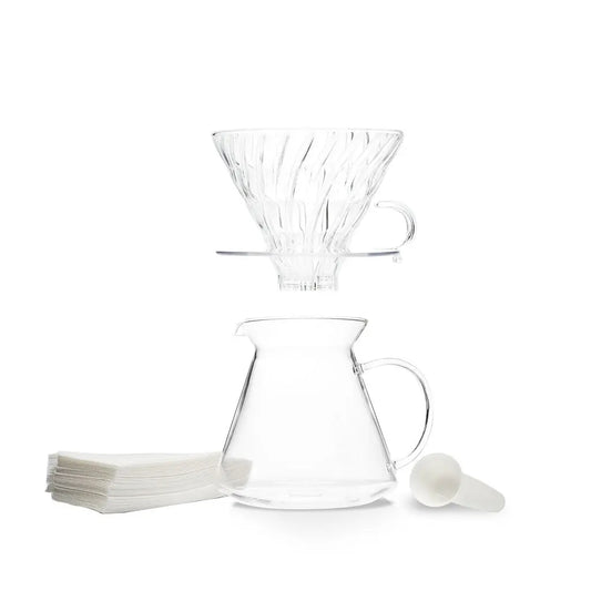 Hario V60 02 Simply Glass Pour Over Coffee Kit Espresso Parts