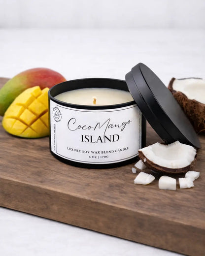 Soy Wax Candles | 6oz Coco Mango Island Lost Without Coffee Co.