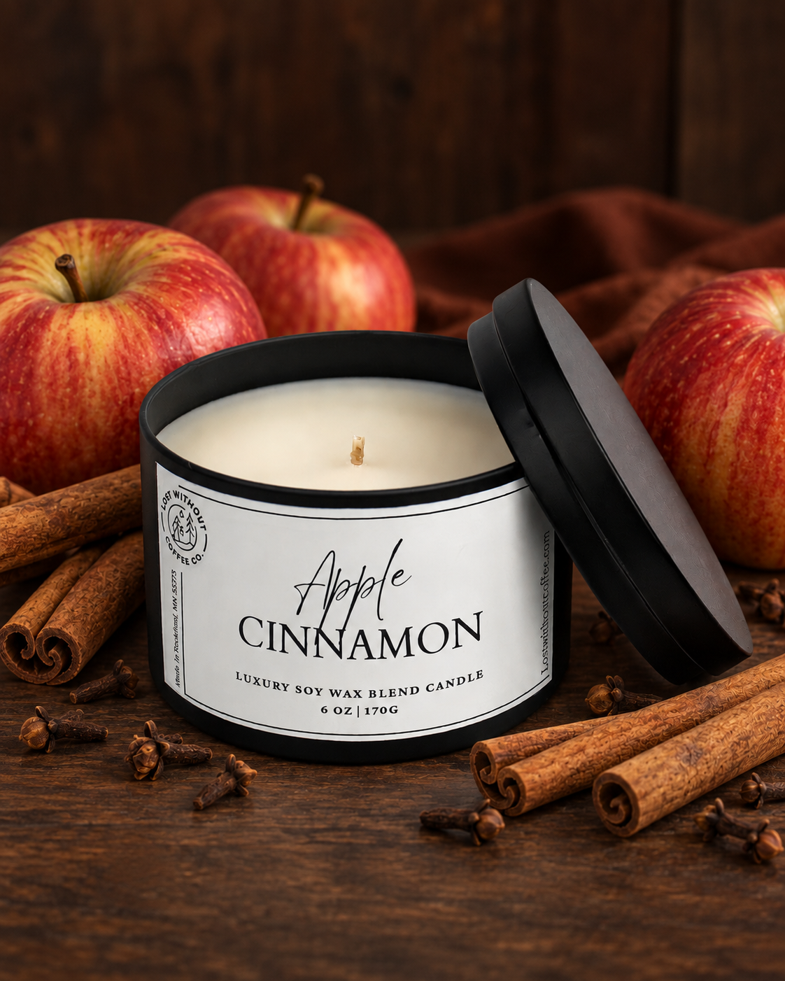 Soy Wax Candles | 6 oz Apple Cinnamon