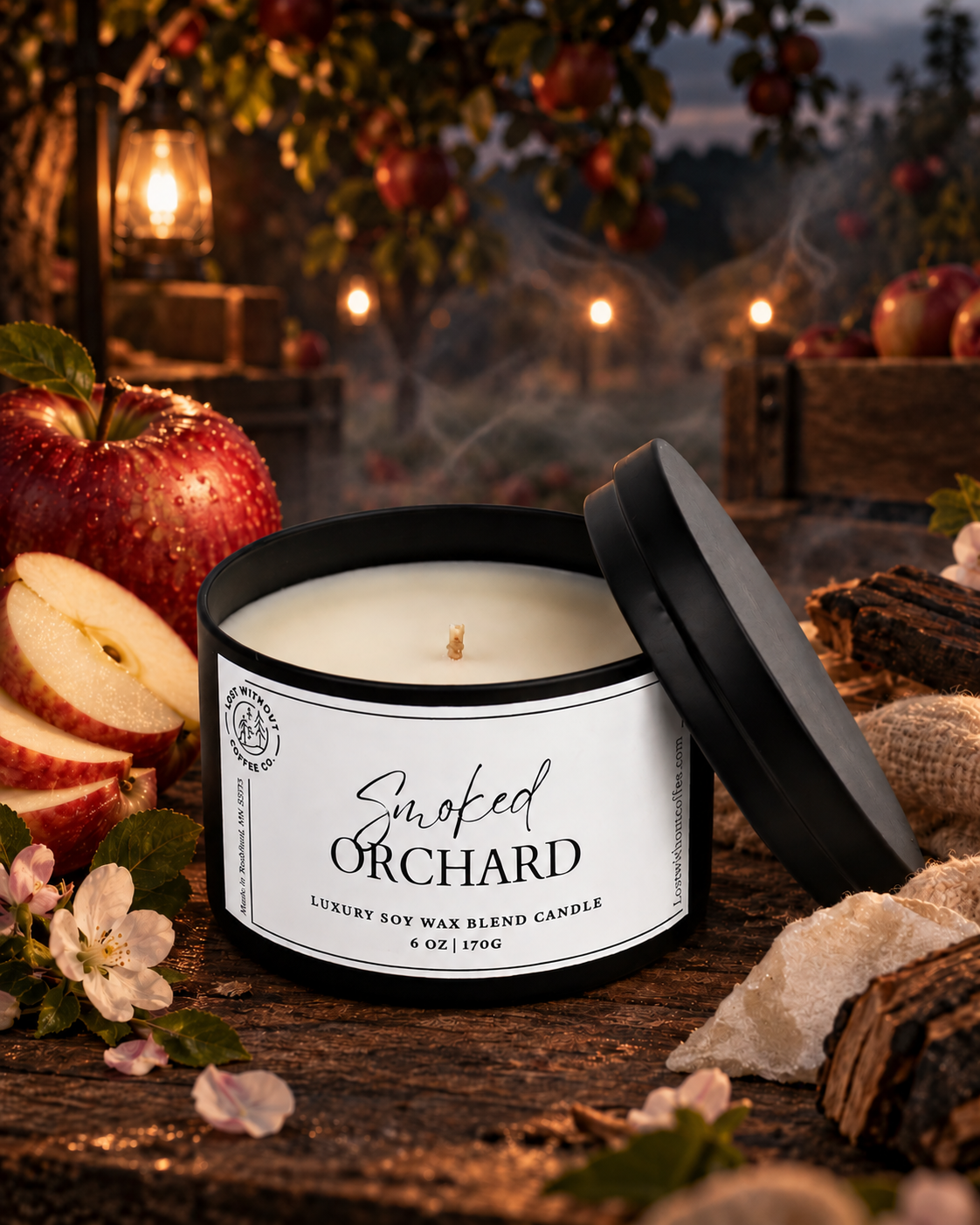 Soy Wax Candles | 6 oz Smoked Orchard