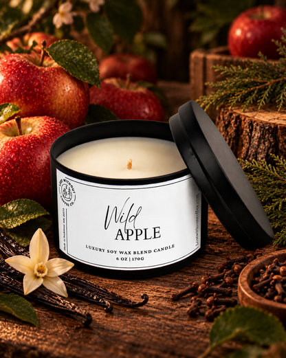 Soy Wax Candles | 6 oz Wild Apple