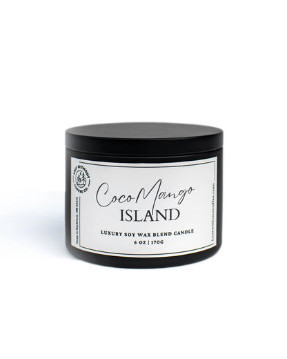 Soy Wax Candles | 6oz Coco Mango Island Lost Without Coffee Co.