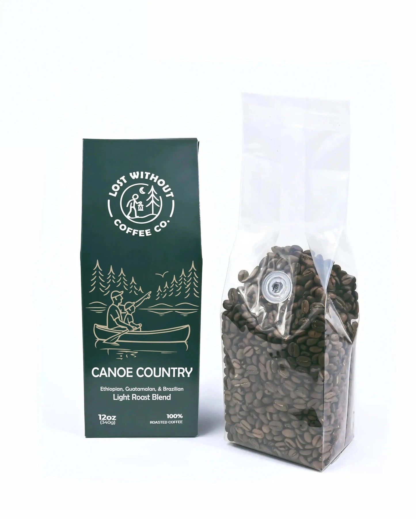 Fresh Roasted Coffee - Canoe Country - Light Roast - 12oz Lost Without Coffee Co.