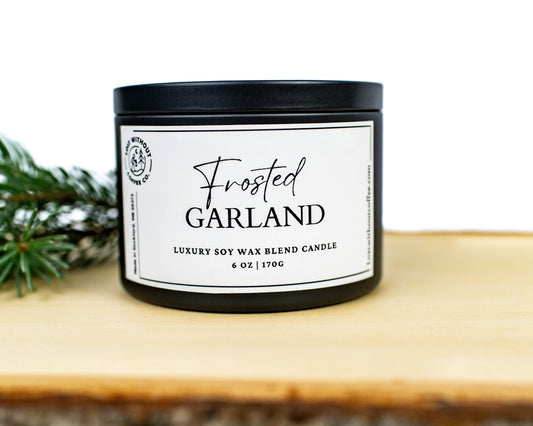 Soy Wax Candles | 6oz Frosted Garland