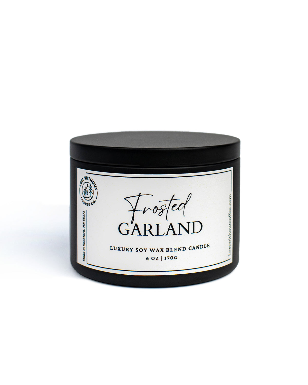 Soy Wax Candles | 6 oz Frosted Garland