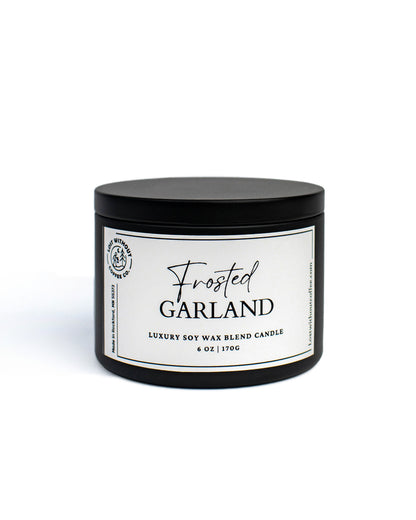 Soy Wax Candles | 6 oz Frosted Garland