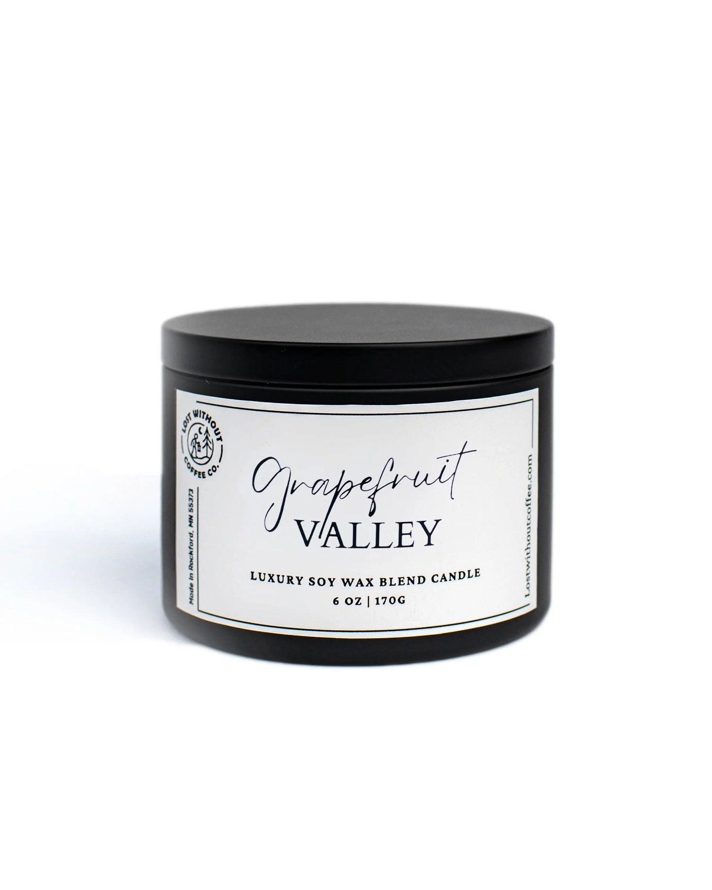 Soy Wax Candles | 6oz Grapefruit Valley Lost Without Coffee Co.