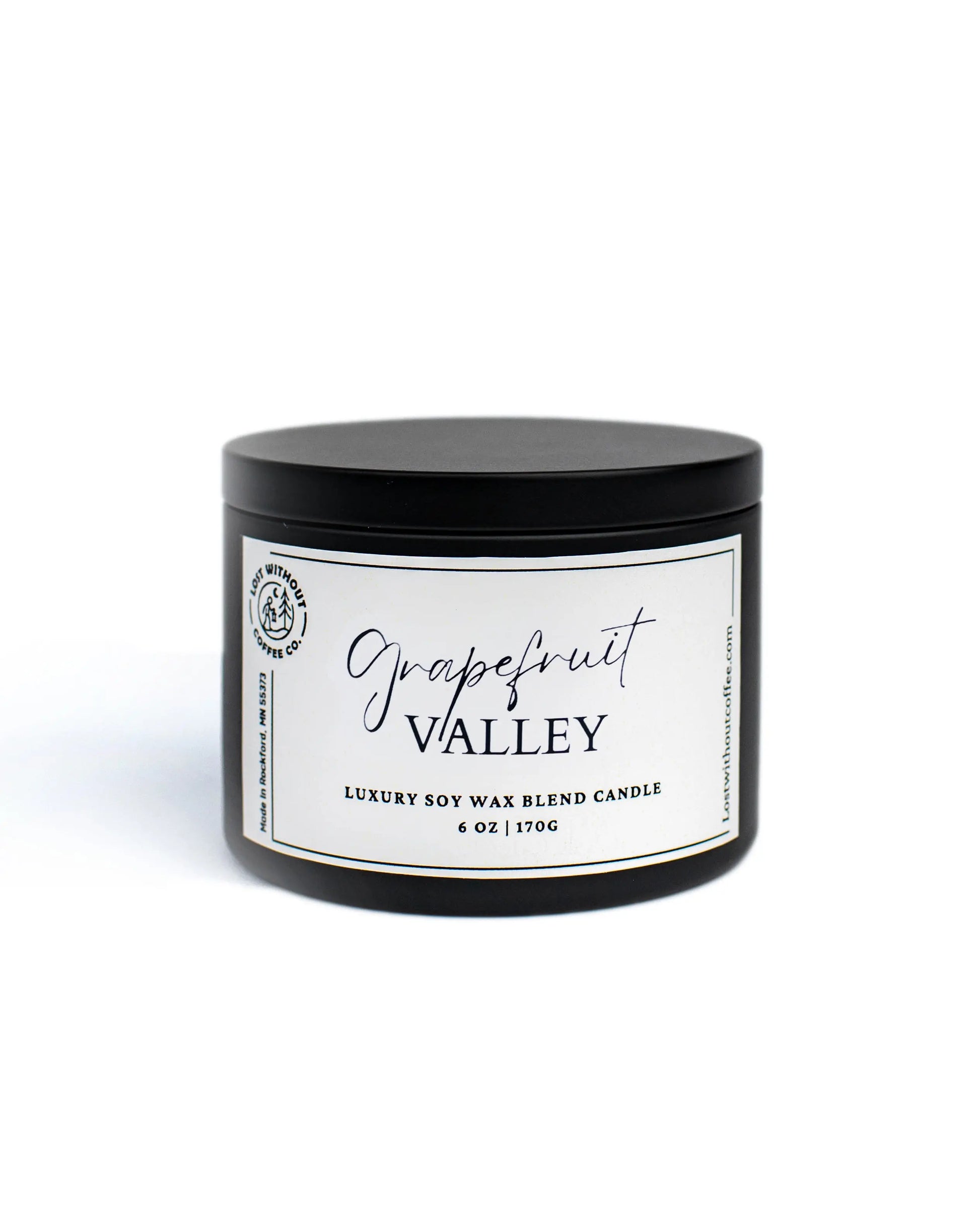 Soy Wax Candles | 6oz Grapefruit Valley Lost Without Coffee Co.