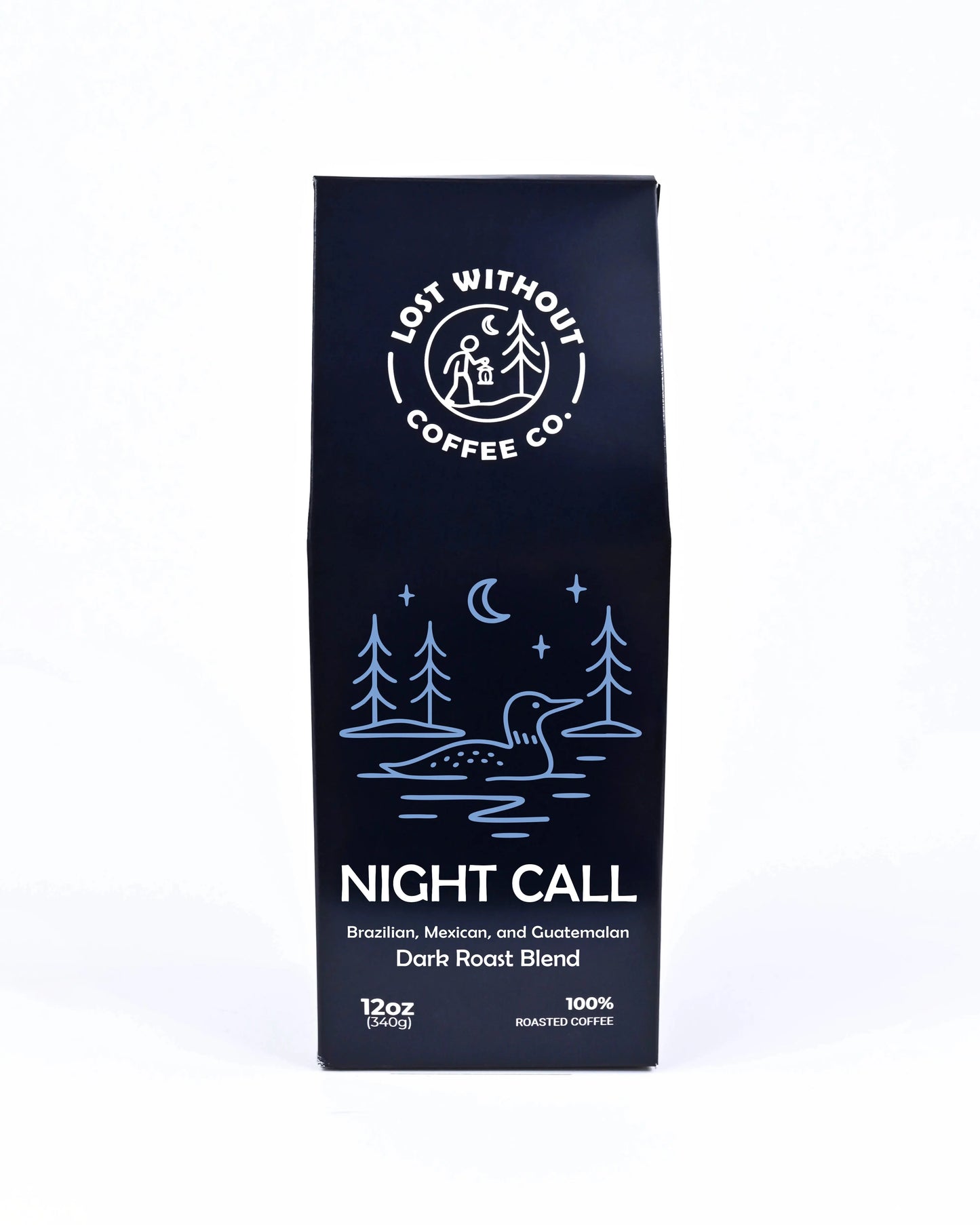 Fresh Roasted Coffee - Night Call Dark Roast - 12oz Lost Without Coffee Co.
