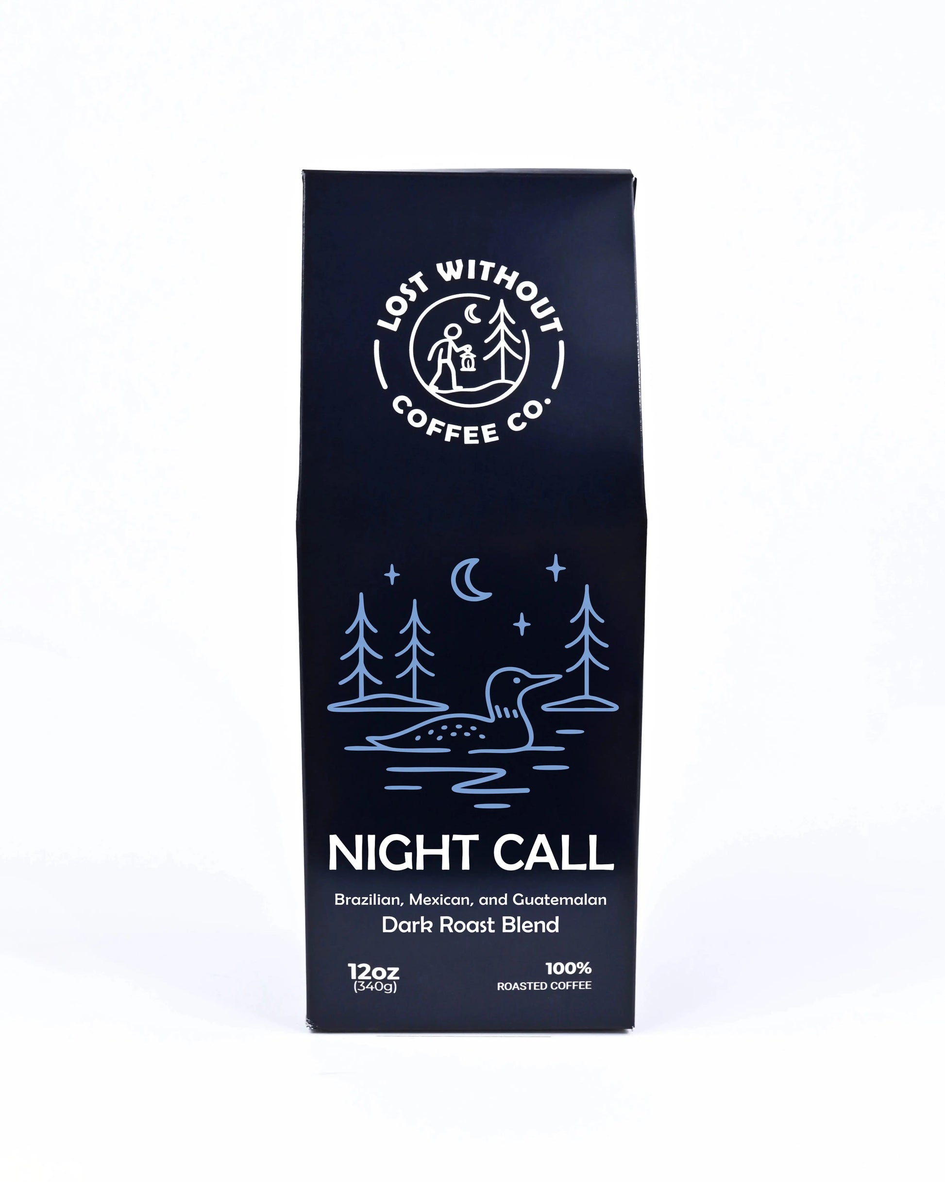Fresh Roasted Coffee - Night Call Dark Roast - 12oz Lost Without Coffee Co.