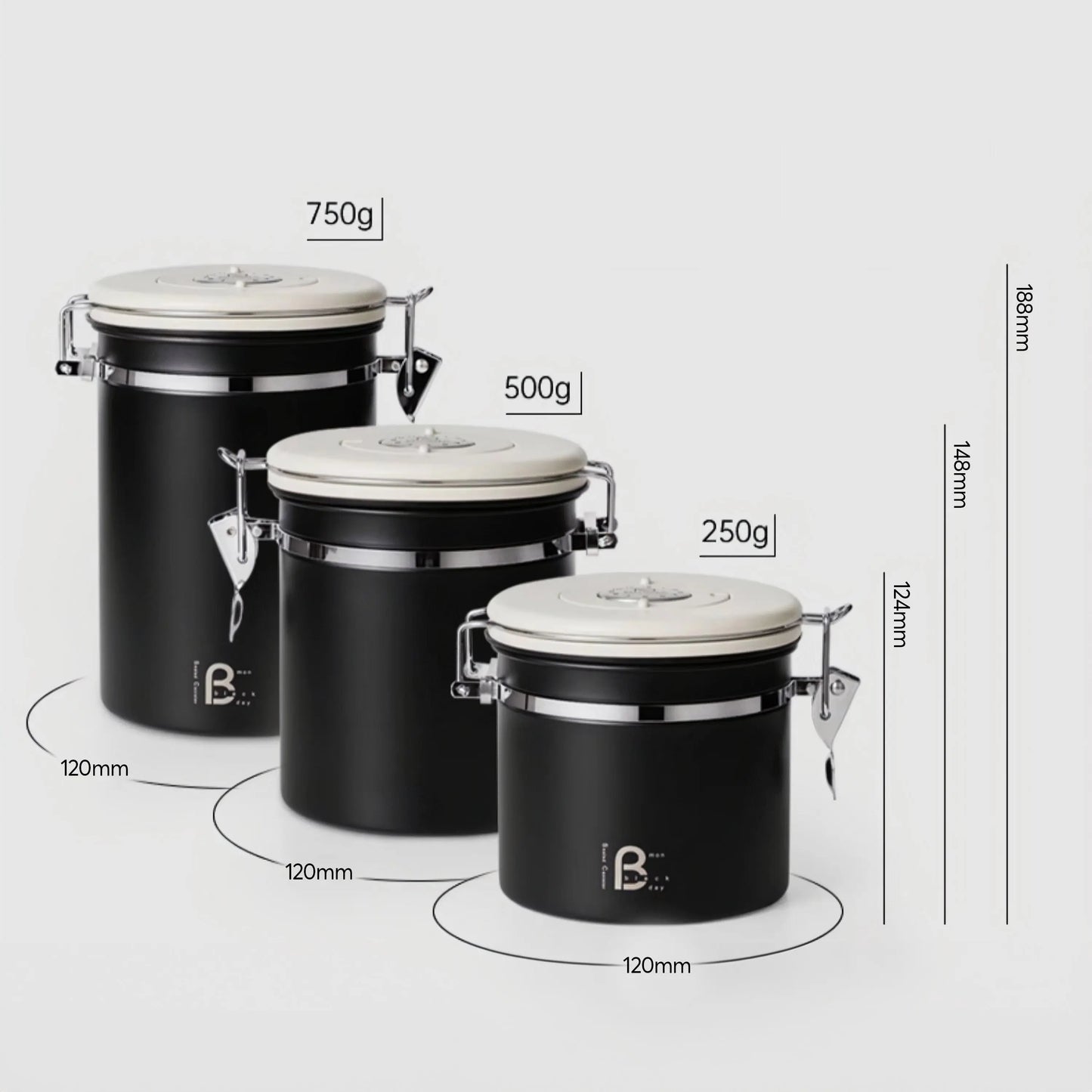 Airtight Coffee Bean Storage Canister Lastaforest