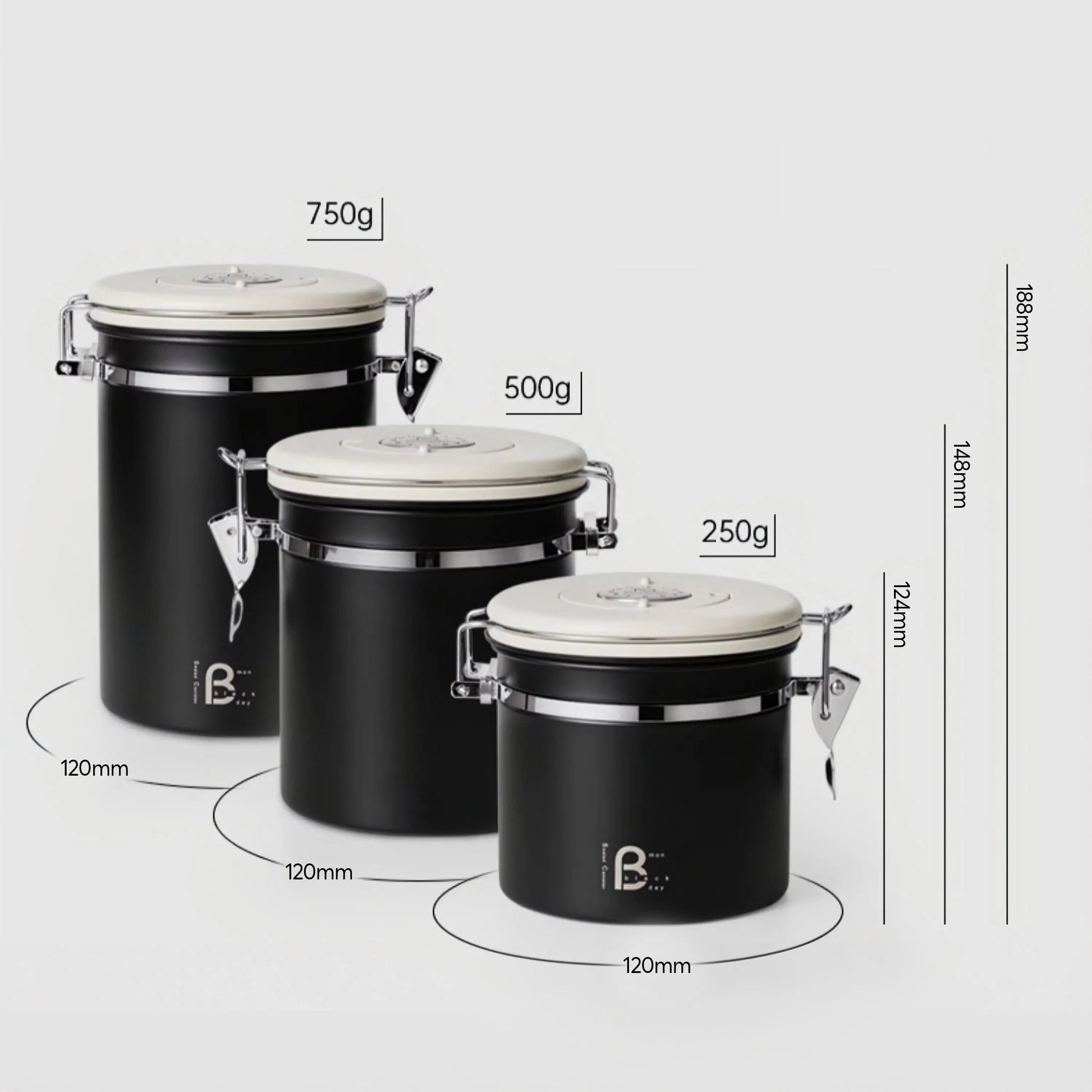 Airtight Coffee Bean Storage Canister Lastaforest