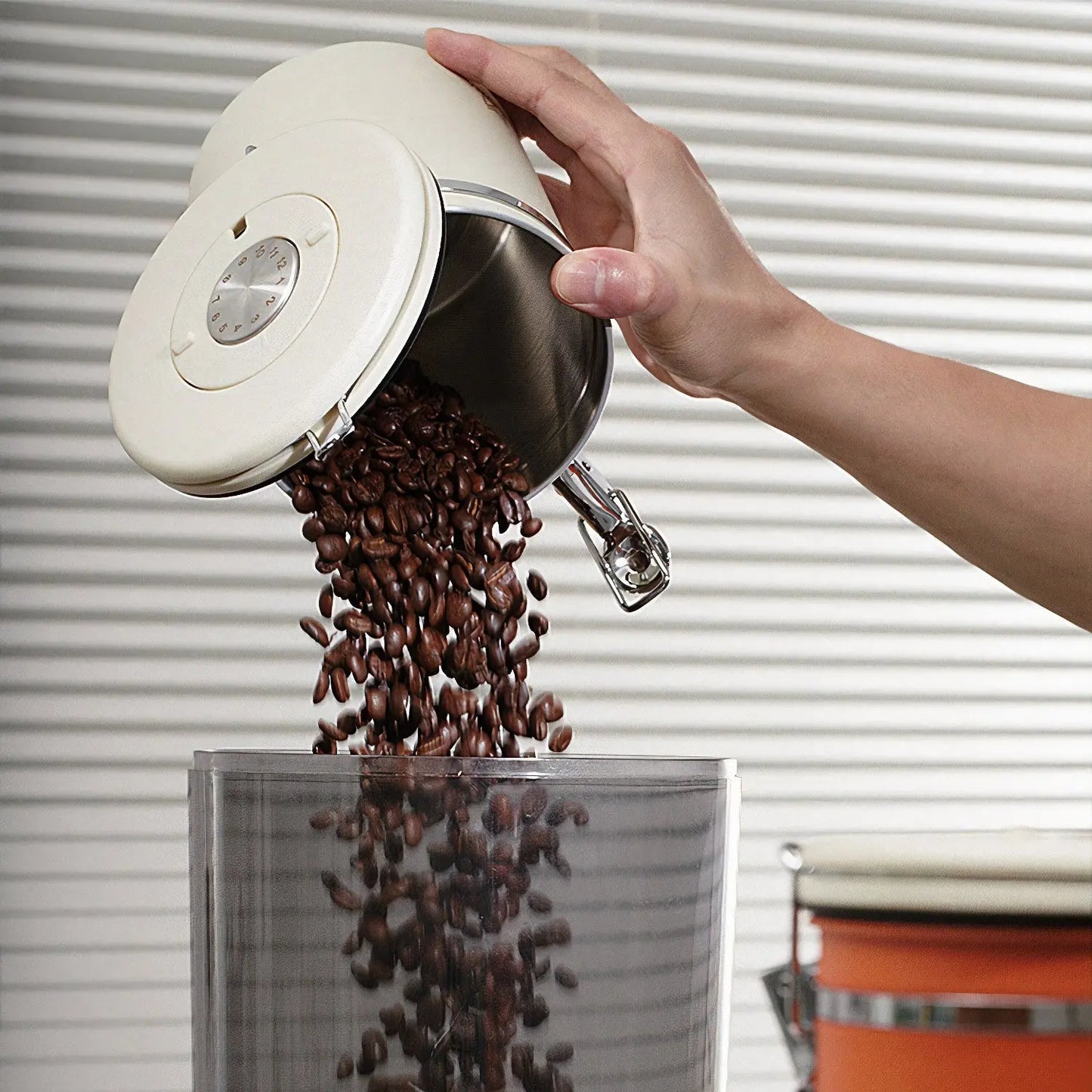 Airtight Coffee Bean Storage Canister Lastaforest