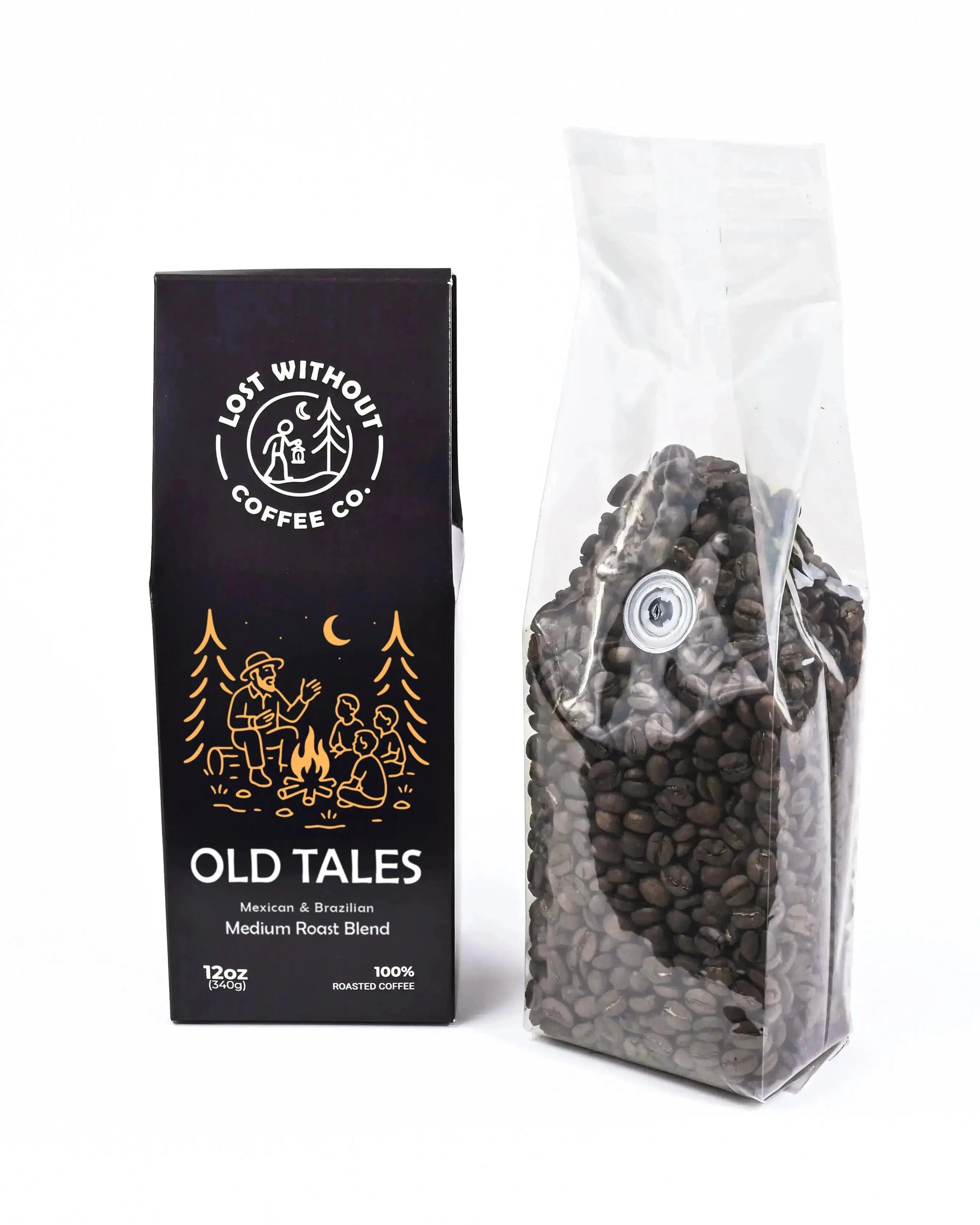 Fresh Roasted Coffee - Old Tales Medium Roast Blend - 12oz Lost Without Coffee Co.