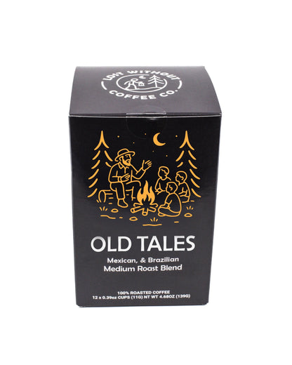 Fresh Roasted Coffee - Old Tales Medium Roast Pods - 12 Pack Lost Without Coffee Co.