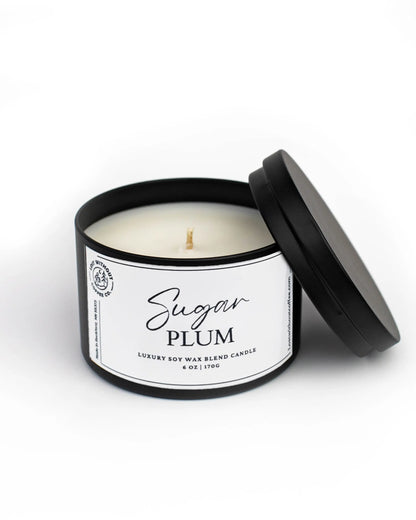 Soy Wax Candles | 6oz Sugar Plum Lost Without Coffee Co.
