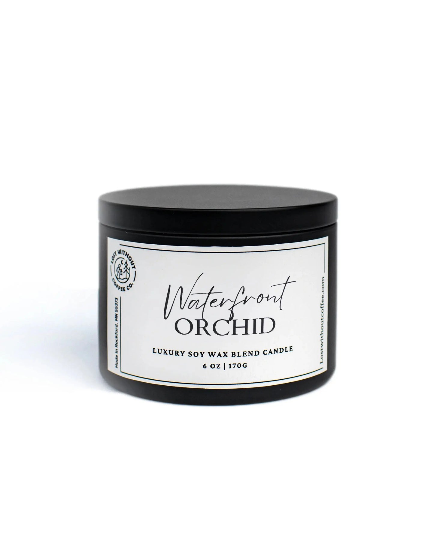 Soy Wax Candles | 6oz Waterfront Orchid Lost Without Coffee Co.