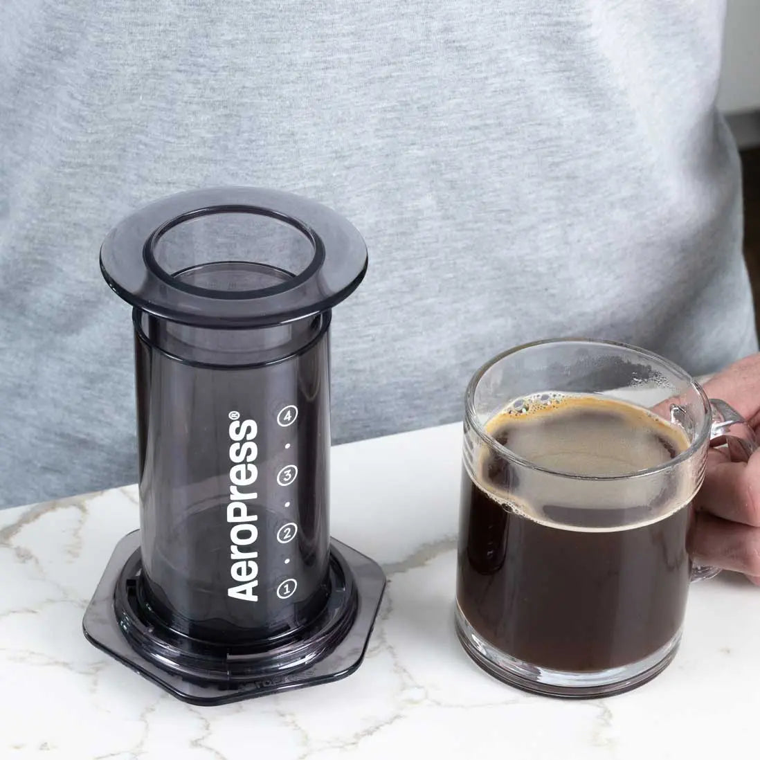 AeroPress Clear Coffee Maker - Black Espresso Parts
