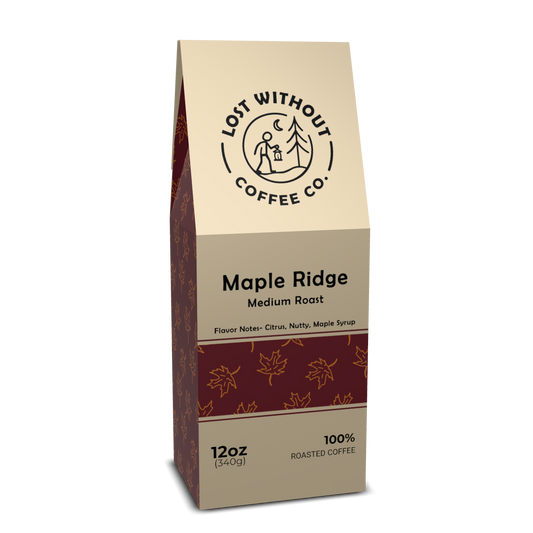 Maple Ridge - Medium Roast - Whole Bean or Ground - 12oz Box